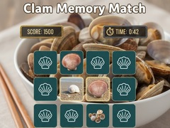 Jwèt Clam Memory Match