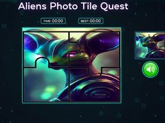 Jwèt Aliens Photo Tile Quest