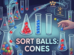 Jwèt Sort Balls: Cones