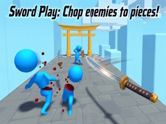 Jwèt Sword Play: Chop enemies to pieces!