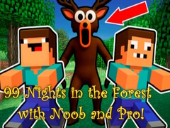 Jwèt 99 Nights in the Forest with Noob and Pro!