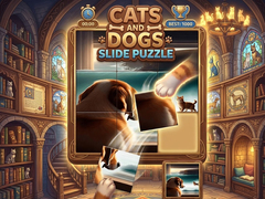 Jwèt Cats and Dogs Slide Puzzle