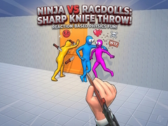 Jwèt Ninja vs Ragdolls: Sharp Knife Throw!