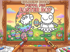 Jwèt Coloring Book: Peppa Pig Easter Day