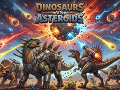 Jwèt Dinosaurs vs Asteroids