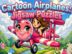 Jwèt Cartoon Airplanes: Jigsaw Puzzles