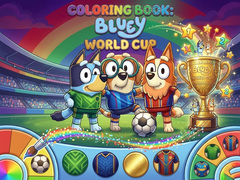 Jwèt Coloring Book: Bluey World Cup
