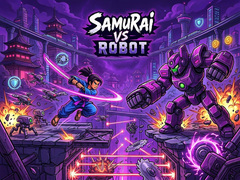 Jwèt Samurai vs Robot