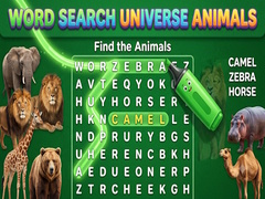 Jwèt Word Search Universe Animals