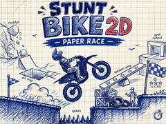 Jwèt Stunt Bike 2D Paper Race