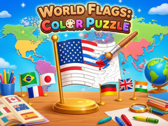 Jwèt World Flags: Color Puzzle