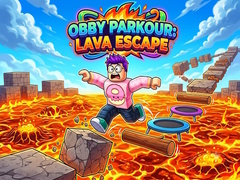 Jwèt Obby Parkour: Lava Escape
