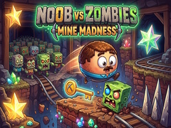 Jwèt Noob vs Zombies: Mine Madness