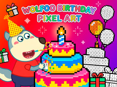Jwèt Wolfoo Birthday Pixel Art