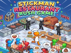 Jwèt Stickman Restaurant Rush Game