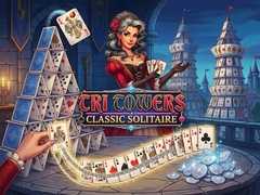 Jwèt Tri Towers Classic Solitaire
