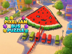 Jwèt Pixel Jam Bus Puzzle: Color Sort