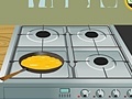 Jwèt Cooking omelette