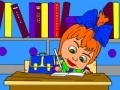 Jwèt Masha and the Bear do their homework